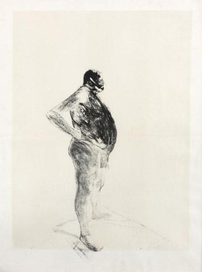 SAM SZAFRAN (NE EN 1934) PERSONNAGE, 1971 Lithographie en noir sur papier 53,5 x... Gazette Drouot