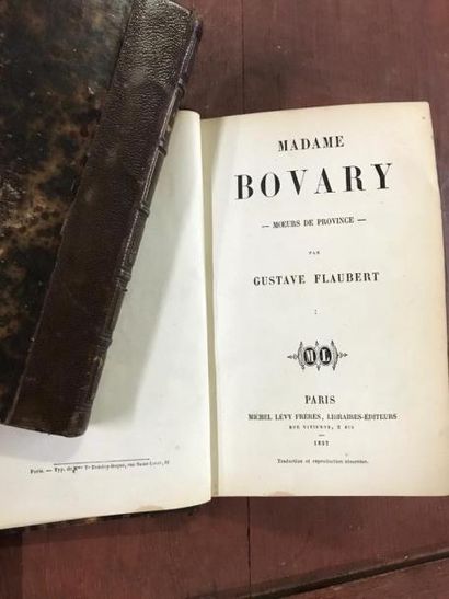  Deux volumes Madame Bovary - Gustave Flaubert Gazette Drouot