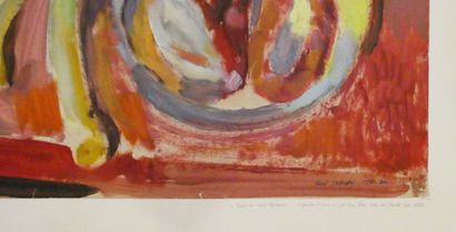 null René IZAURE (1929 - 2014)
Sketch for a pot au feu
Oil on paper signed and dated...