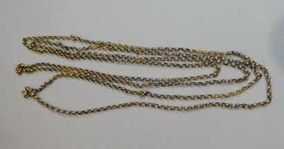 null 750 thousandths gold chain, jaseron link
Weight : 10,5 g (A charge de Contrôle)...