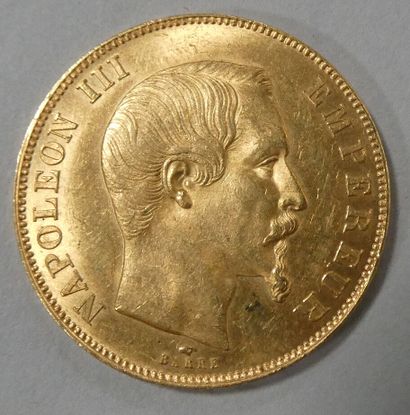 FRANCE. Pièce de 50 francs or Napoléon III...
