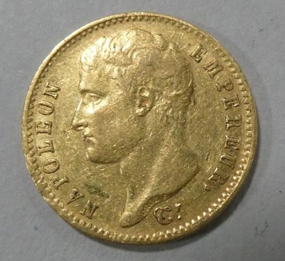 FRANCE. Pièce de 20 francs or Napoléon Empereur...