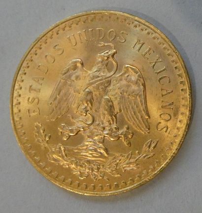 null MEXIQUE. Pièce de 50 pesos or 1947. Poids : 41,7 g CONSERVEE EN ETABLISSEMENT...