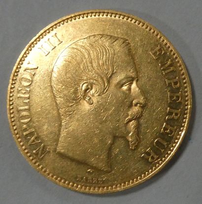 FRANCE. Pièce de 100 francs or Napoléon III...