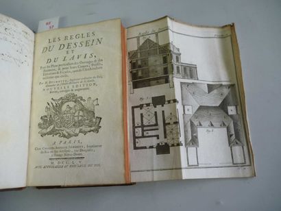 null BUCHOTTE (M.). Règles du dessein et du lavis. Jombert, Paris 1755. In-8° veau...