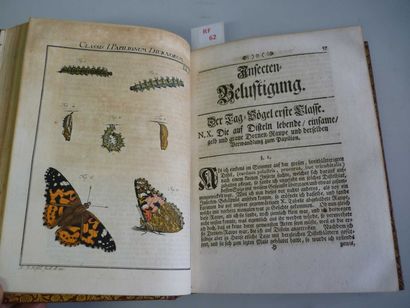 null ENTOMOLOGIE - PAPILLONS ] ROSEL VON ROSENHOF (August Johann). [Insectes et papillons]...
