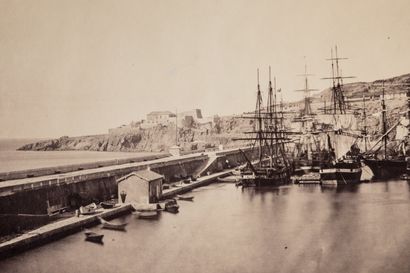  Gustave Le Gray (Français, 1820-1884) 
Jetée de Cette Sète - Mer Méditerranée, 1857... Gazette Drouot
