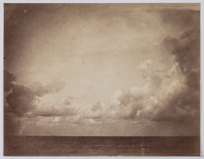  Gustave Le Gray (Français, 1820-1884) 
Marine, étude de nuage, 1856 

Epreuve d'époque... Gazette Drouot