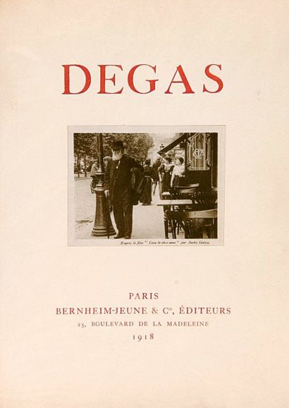 DEGAS Edgar 98 REPRODUCTIONS SIGNÉES PAR DEGAS. PEINTURES, PASTELS, DESSINS ET ESTAMPES....