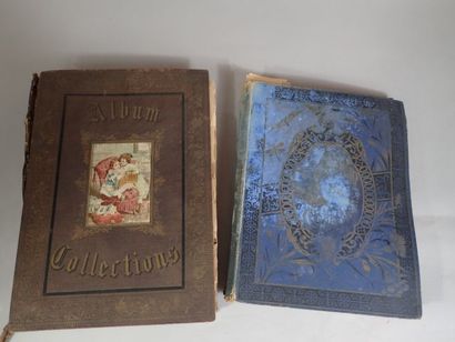 null Ensemble de deux albums de chromolithographies, fin du XIXe siècle, l'un comprenant...