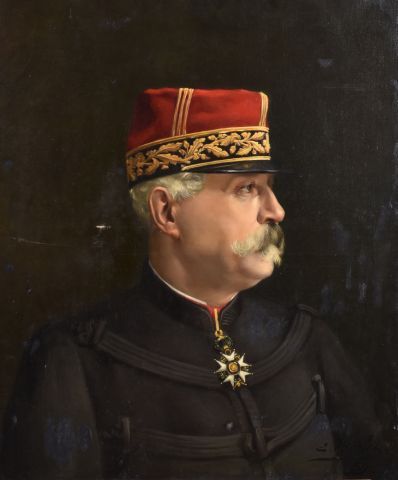 null Emile ANCELET (1865-1951) « Portrait d’un général de Brigade » huile sur toile...