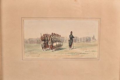 null Auguste Denis RAFFET (1804-1860) ,« Musique d’un régiment de l’infanterie de...