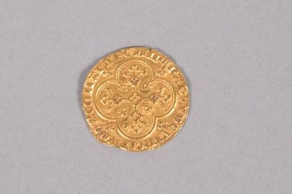 null Louis X le Hutin (1314-1316). Agnel d'or. Poids : 4,10 g. (légèrement défor...