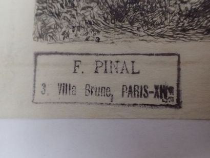 null Fernand PINAL (Bruyères-et-Montbérault, Aisne ,1881–1958, peintre et graveur,...