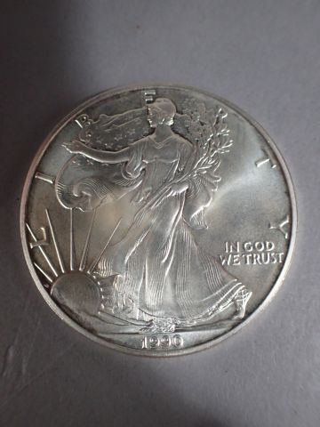null United States of America (USA). 1 Dollar argent American Silver Eagle 1990....
