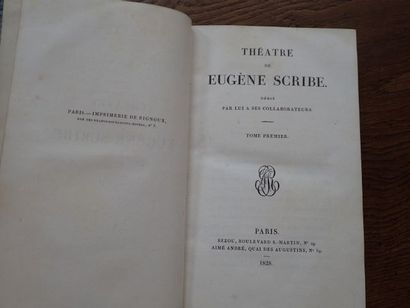null Eugène SCRIBE. "THEATRE COMPLET". Paris, Aimé André, 1828-1842. 24 volumes in...