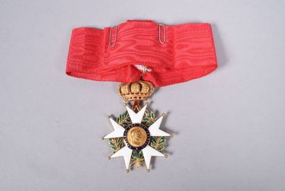 null FRANCE. Croix de Commandeur de la Légion d’Honneur en Or. Cravate. Très belle...