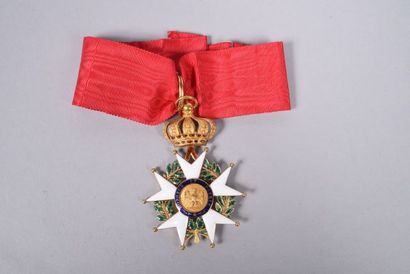 null FRANCE. Croix de Commandeur de la Légion d’Honneur en Or. Cravate. Très belle...