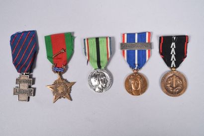 null FRANCE. Ensemble de quatre médailles concernant Seconde Guerre Mondiale : -  ...