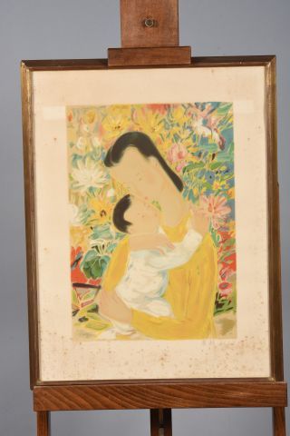 null LE PHO [Lê Phổ] (1907-2001). "Maternité". Lithographie en couleurs, contresignée...