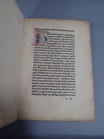 null HIERONYMUS (Sanctus). SEVILLE (Isidore de). Liber illustrium virorum. S.l.n.d....