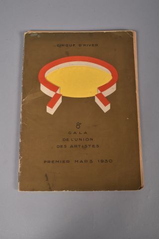 null GALA DE L'UNION DES ARTISTES. Programme du 8e gala de l'Union des artistes,...