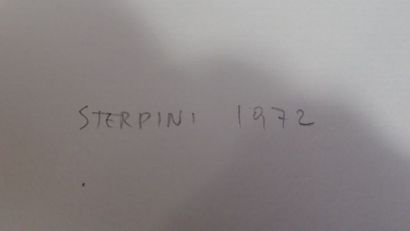 null STERPINI Ugo (Italien 1927-2000), technique mixte, signée et datée 1972 au crayon...