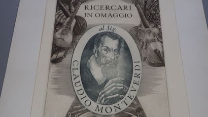 null KULHANEK Oldrich (1940-2013), "Claudio Monteverdi" eau-forte signée datée1972...