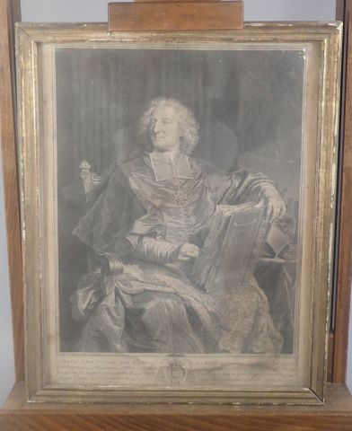 null D'après Hyacinthe RIGAUD (1659-1743), "Portrait du Cardinal de Polignac", gravure...