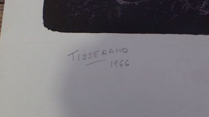 null Ensemble de trois œuvres :
TISSERAND, XXème siècle. "La cloche de verre" technique...