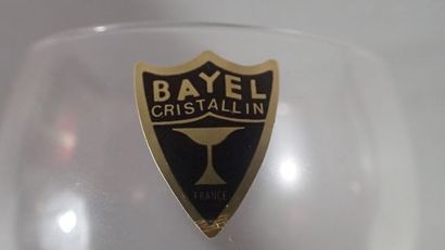 null BAYEL cristallerie, service en cristal modèle Vénus comprenant six flûtes à...