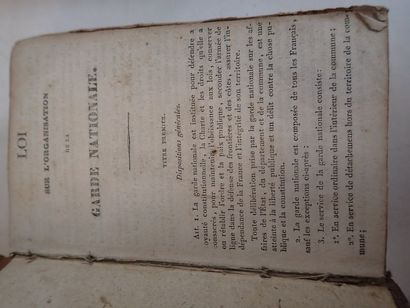 null Lot de trois volumes:­  Les huit codes, 1833.­ BOECE, Consolations, Paris, 1783.­ Etrennes spirituelles, Epinal, 1788. livre minuscule....