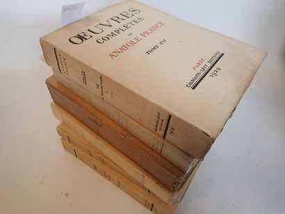 null Anatole FRANCE. Oeuvres Complètes, Calmann Lévy Editeurs, 6 volumes brochés...