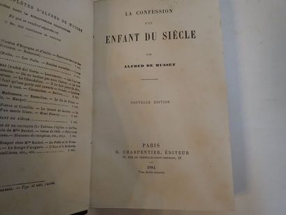 null Alfred de MUSSET. Œuvre complète, Paris, G. charpentier et compagnie. Editeur,...