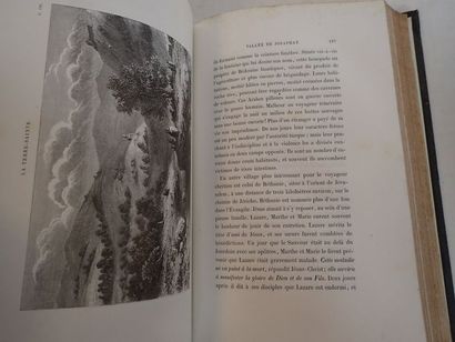 null Bourassé. La terre Sainte. Tours, Mame, 1860. 1 vol in-8 demi chagrin à ner...