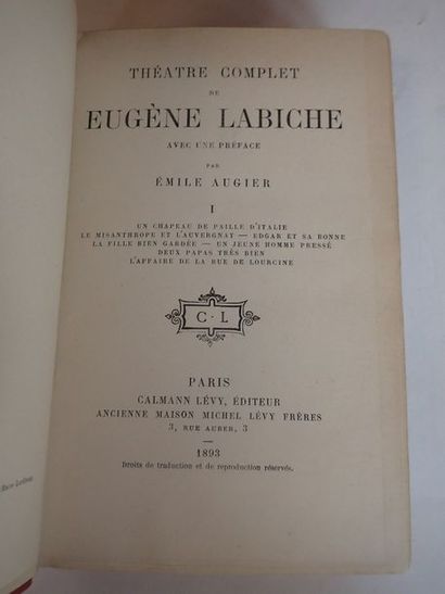 null *Eugène LABICHE. "Théâtre complet", Calman-Lévy, 1893, Paris. 10 vol. in-4,...