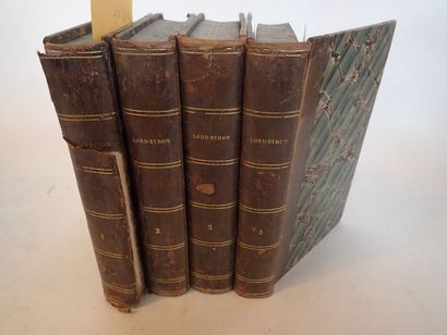 null LORD BYRON. « Œuvres complètes », Paris, Charpentier, 1840. 4 volumes in-12,...