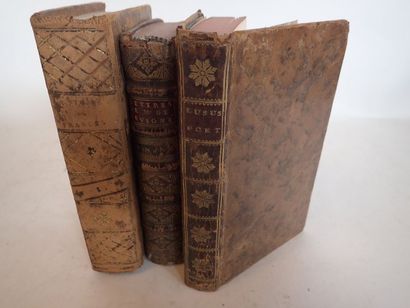 null Ensemble de trois livres, reliure XVIIIe siècle:

-Recueil des lettres de Madame...