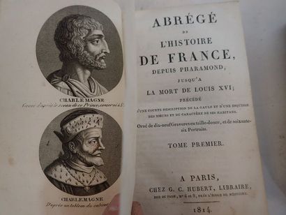 null Ensemble de trois livres, reliure XVIIIe siècle:

-Recueil des lettres de Madame...