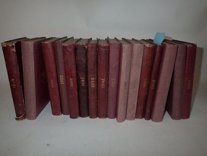 null Lot d'Almanach Hachette. Années 1897, 1909,1919,1920,1921,1922,1924,1926 (x2),1927,1931,1932,1935....