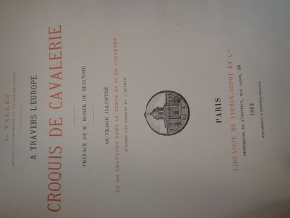 null L. Vallet À travers l'Europe, croquis de cavalerie. Paris, F. Didot, 1893. 1...