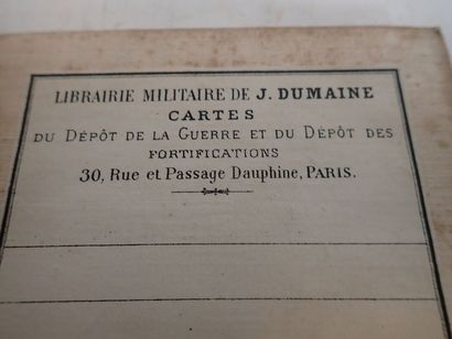 null Lot comprenant : 

- une carte d'Etat Major de la France au 1/80,000e, librairie...
