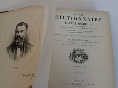 null Jules TROUSSET. "Nouveau dictionnaire encyclopédique universel illustré", A...