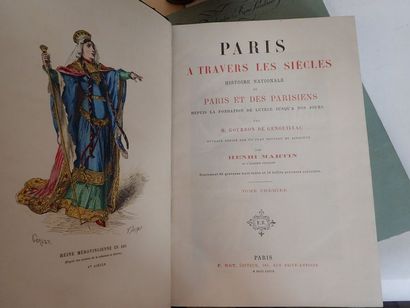 null *Lot de 4 ouvrages sur le thème de PARIS, comprenant notamment :

- H. GOURDON...
