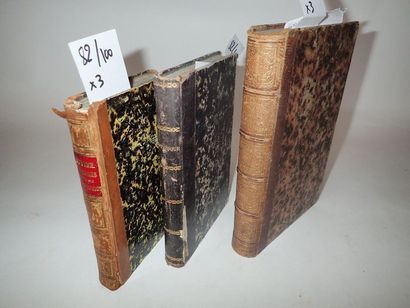 null Lot de 3 volumes comprenant : 

- Ed. LAMBERT. "Botanique". F. Savy, 1877. In-12...