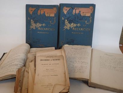 null "Le Mécanicien Moderne", Librairie Commerciale, Paris. 2 vol. in-folio, Premier...
