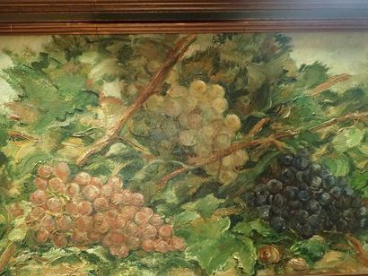 null Luc Albert Moreau (1882-1948) "Les raisins" huile sur toile signée en bas à...