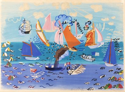 Raoul Dufy Raoul Dufy (Le Havre 1877-Forcalquier 1953) - Au port

lithographie en... Gazette Drouot