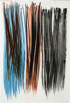 Hans Hartung * (Leipzig 1904–1989 Antibes) 
P1961–138, 1961, signed and dated; titled... Gazette Drouot