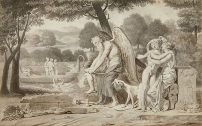 Attribué à MERRY-JOSEPH BLONDEL (1781-1853) Attribué à Merry-Joseph BLONDEL (1781-1853)

L'amour...